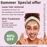 40% off on Laser hair removal and facial services